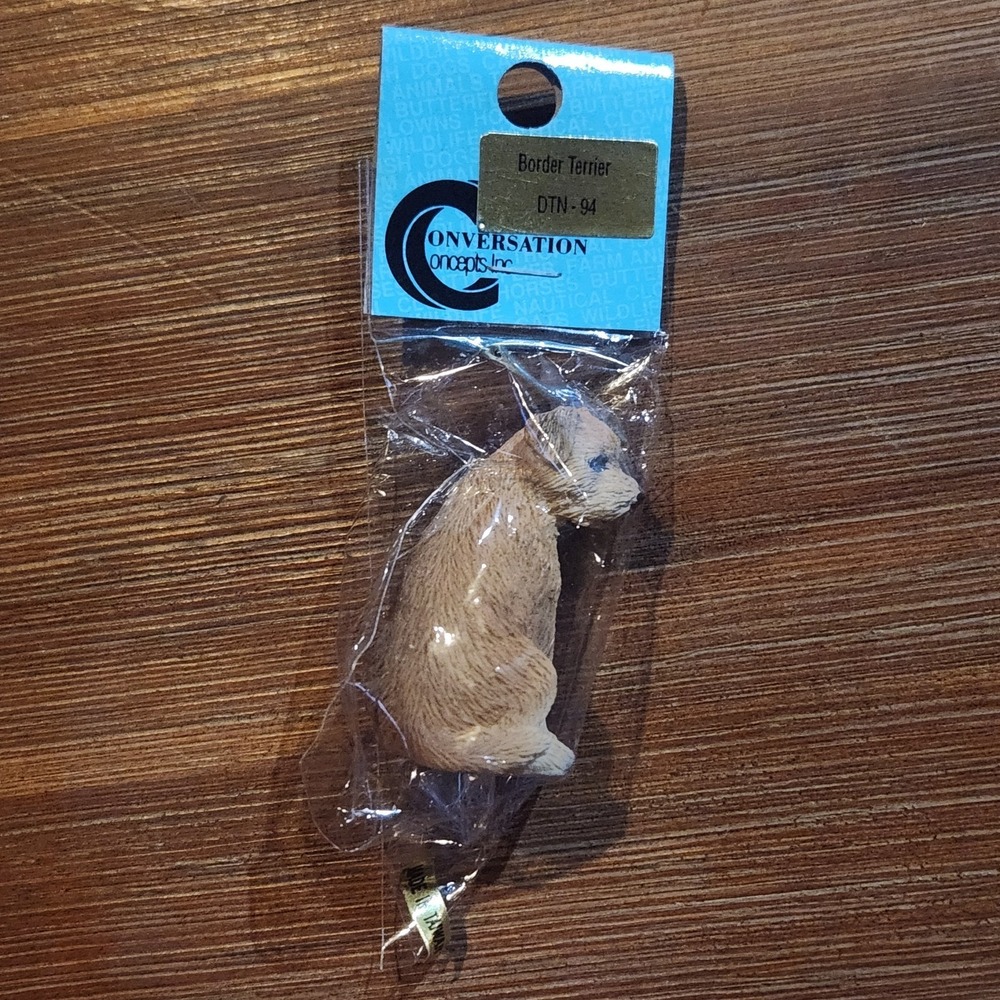 Conversation Concepts Border Terrier Mini Hand Painted Figurine Vintage Doll New